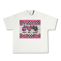 Pistachio peace love racing Urban Heavy Tee - JahusDesignShop
