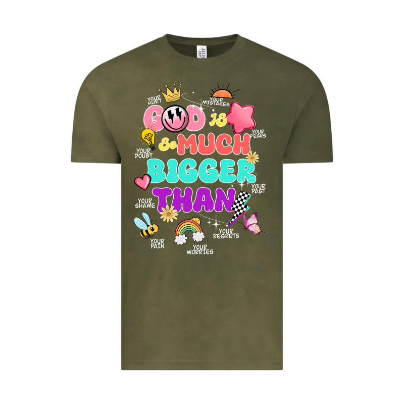 God Is Bigger Design Vintage Tee by JahusDesignShop | Teevron
