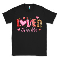 Black loved john 3 16 Classic Tee - LillyAllenDesigns