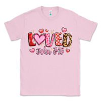 Bubblegum Pink loved john 3 16 Classic Tee - LillyAllenDesigns