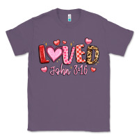 Lavender loved john 3 16 Classic Tee - LillyAllenDesigns
