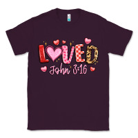Plum loved john 3 16 Classic Tee - LillyAllenDesigns