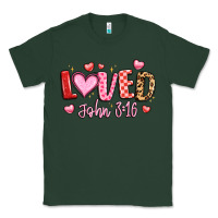 Sports Green loved john 3 16 Classic Tee - LillyAllenDesigns