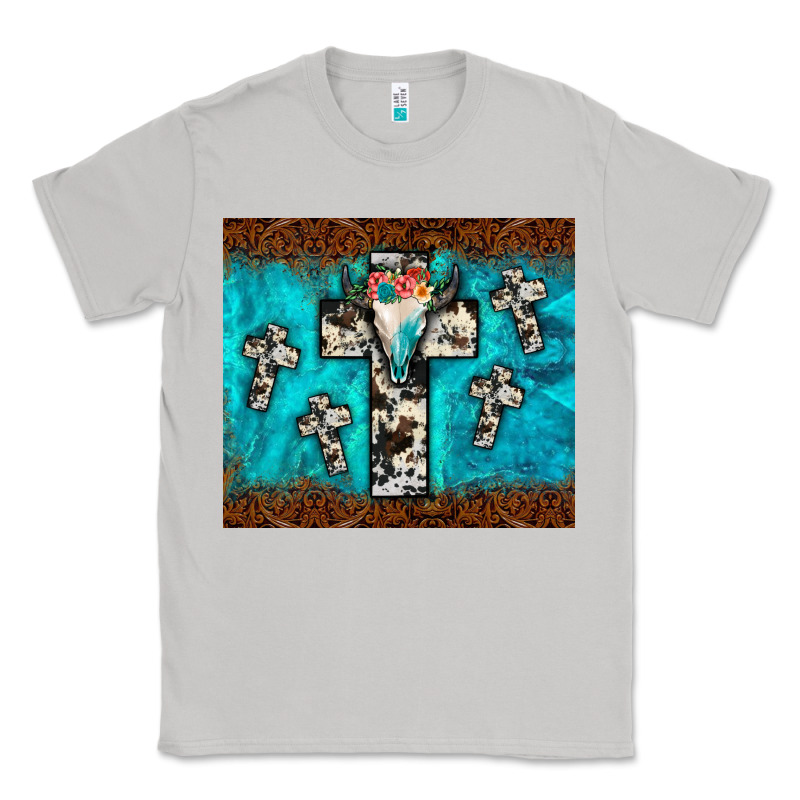 Bull Skull Cross Tumbler Classic Tee by JahusDesignShop | Teevron