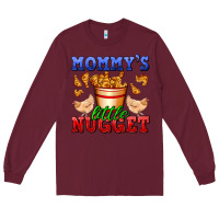 Burgundy mommy's little nugget Long Sleeve Tee - AdoDesignShop