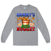Heather Grey mommy's little nugget Long Sleeve Tee - AdoDesignShop