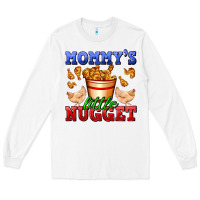 White mommy's little nugget Long Sleeve Tee - AdoDesignShop