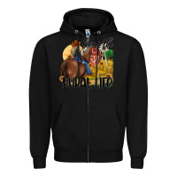 Black livin the rural life Zipper Hoodie - MaliasSmallBusiness