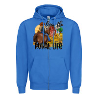 True Royal livin the rural life Zipper Hoodie - MaliasSmallBusiness