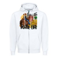 Livin The Rural Life Zipper Hoodie | Teevron