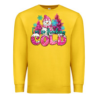 Lemon im so freaking cold pink christmas snowman Premium Sweatshirt - MaliasSmallBusiness