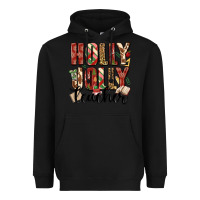 Black holly jolly teacher Heavyweight Hoodie - MaliasSmallBusiness