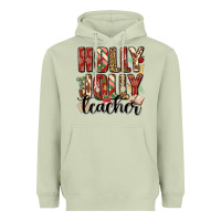 Matcha holly jolly teacher Heavyweight Hoodie - MaliasSmallBusiness