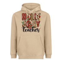 Mushroom holly jolly teacher Heavyweight Hoodie - MaliasSmallBusiness