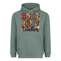 Sage holly jolly teacher Heavyweight Hoodie - MaliasSmallBusiness