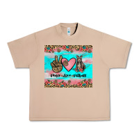 Burro peace love pitbull Urban Heavy Tee - JahusDesignShop