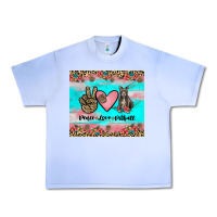 Grape Ice peace love pitbull Urban Heavy Tee - JahusDesignShop