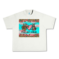 Pistachio peace love pitbull Urban Heavy Tee - JahusDesignShop