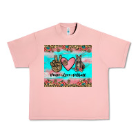 Salmon peace love pitbull Urban Heavy Tee - JahusDesignShop