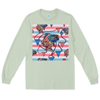 Matcha american flag bass Long Sleeve Tee - BundleAndBundleShop