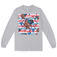 Moon Dust american flag bass Long Sleeve Tee - BundleAndBundleShop