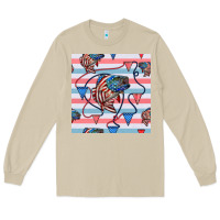 Mushroom american flag bass Long Sleeve Tee - BundleAndBundleShop