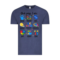Vintage Denim god says i am autism Vintage Tee - JahusDesignShop