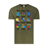 Vintage Olive god says i am autism Vintage Tee - JahusDesignShop