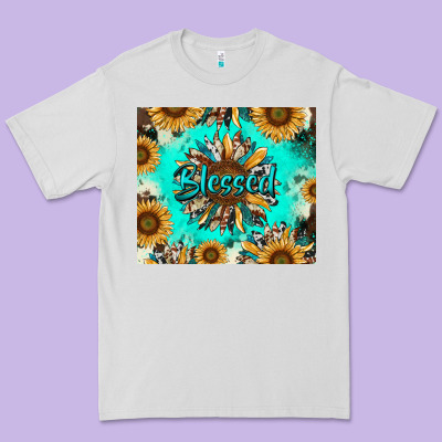 Blessed Sunflowers Premium Tee Designed By Ranaportraitstore
