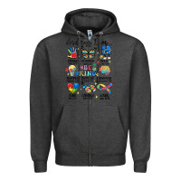 Charcoal Heather god says  am autism Zipper Hoodie - MaliasSmallBusiness