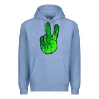 Colony Blue Green Peace Sign Premium Hoodie - Jasminsmagicworld
