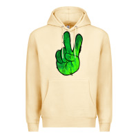 Green Peace Sign Premium Hoodie | Teevron