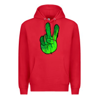 Red Green Peace Sign Premium Hoodie - Jasminsmagicworld