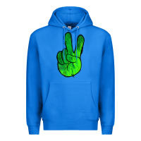 True Royal Green Peace Sign Premium Hoodie - Jasminsmagicworld