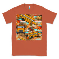 Copper fall school bus seamless pattern Classic Tee - BundleAndBundleShop