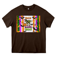 Chocolate Brown Trick rawr treat kids bottle Heavy Core Tee - Artiststas