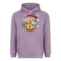 Lavender christmas beer Heavyweight Hoodie - MaliasSmallBusiness