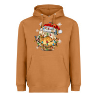 Meerkat christmas beer Heavyweight Hoodie - MaliasSmallBusiness