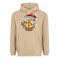Mushroom christmas beer Heavyweight Hoodie - MaliasSmallBusiness