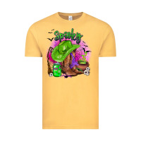 Vintage Mustard spooky cowgirl  halloween Vintage Tee - AdoDesignShop