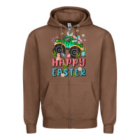 Chestnut easter monster truck Zipper Hoodie - MaliasSmallBusiness