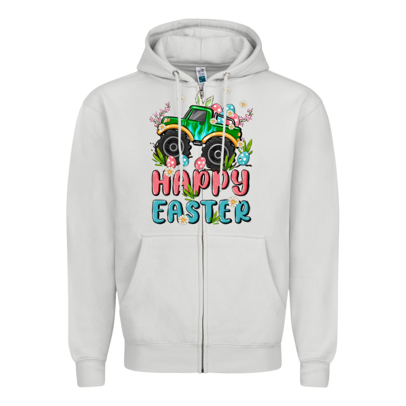 Easter Monster Truck Zipper Hoodie by MaliasSmallBusiness | Teevron