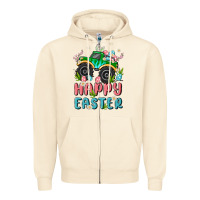 Sandshell easter monster truck Zipper Hoodie - MaliasSmallBusiness