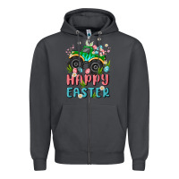 Smoke easter monster truck Zipper Hoodie - MaliasSmallBusiness