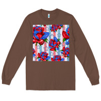 Chestnut patriotic roses Long Sleeve Tee - BundleAndBundleShop
