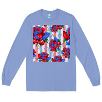 Colony Blue patriotic roses Long Sleeve Tee - BundleAndBundleShop