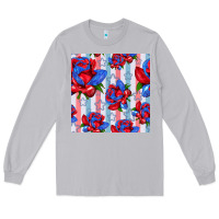Moon Dust patriotic roses Long Sleeve Tee - BundleAndBundleShop