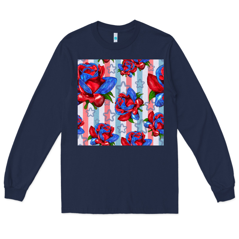 Patriotic Roses Long Sleeve Tee by BundleAndBundleShop | Teevron