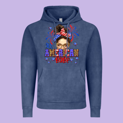 All American Babe Vintage Hoodie Designed By Neo Western