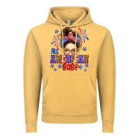 Vintage Mustard All American babe Vintage Hoodie - Neo Western